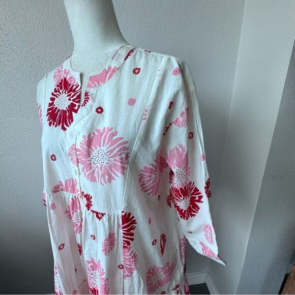 Ro's Garden Giselle Rose Pink Floral Floral Accents Dress SIZE XS NEW - Picture 7 of 16